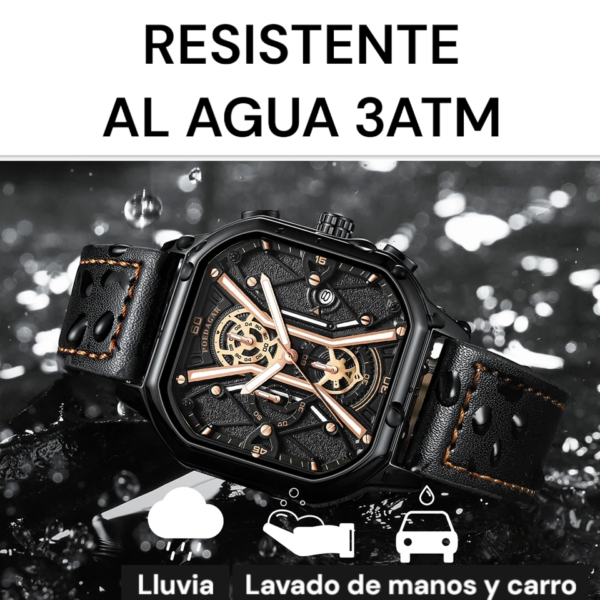 Reloj De Acero Inoxidable Azul - Imagen 5